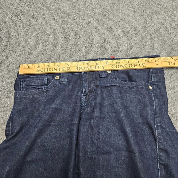 Guess Jeans Power Skinny Size 27 (Fits 29x28) Blue Denim Dark Wash Stretch - Picture 6 of 8